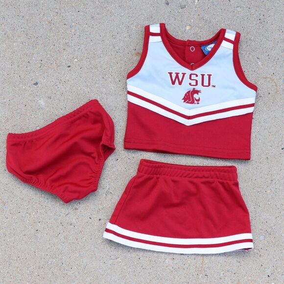 NCAA Other - Washington State Cougars Cheerleader Dress Infant Size 0-3 Months